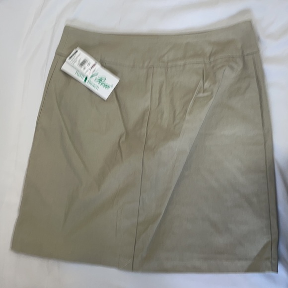 Coconut Row Tan Stretch Pencil Skirt Size 12 - Picture 2 of 4
